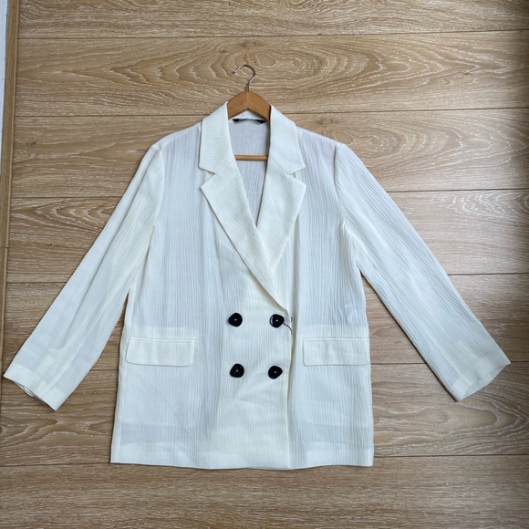 Zara | NWT double breasted oversize blazer - Picture 4 of 8